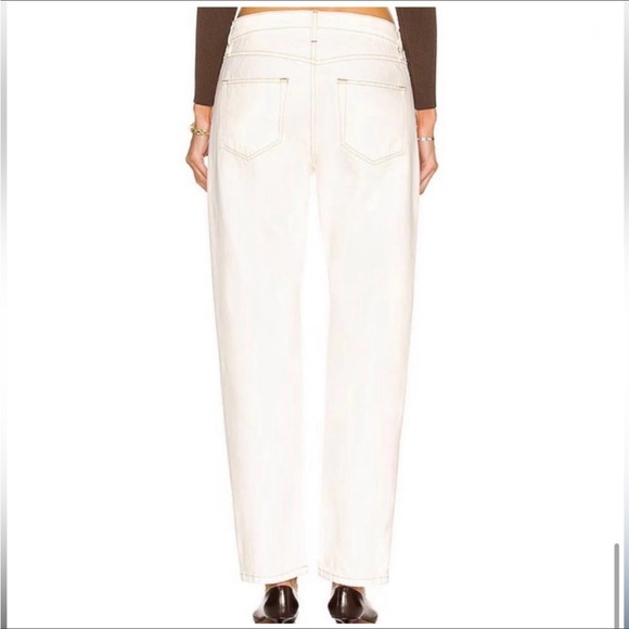Frame le Pixie Slouch off white denim straight leg. Size 25 - Picture 2 of 5
